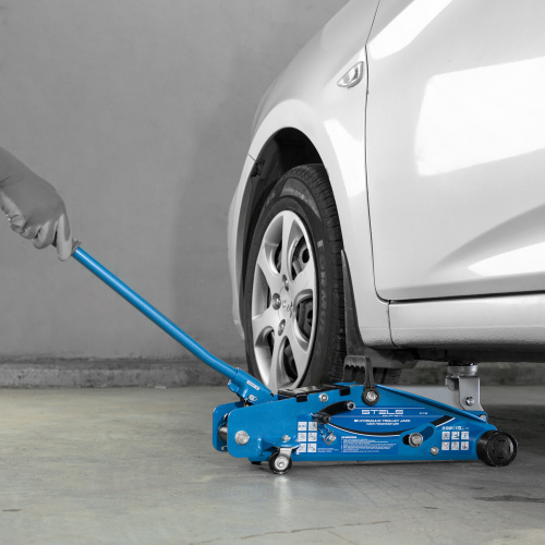 Домкрат гидравлический подкатной с фиксатором, 2.5 т, Safety Pin, 140-385 мм, в кейсе Stels купить в Москве с доставкой по всей России | ProtosMarket.ru