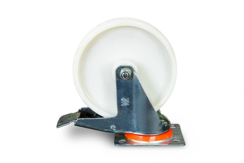 Колесо поворотное полипропилен SRCnb 80 200 мм с тормозом (N) купить в Москве с доставкой по всей России | ProtosMarket.ru