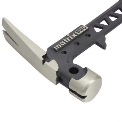 Молоток строительный, 450 г, цельнокованый, боек с магнитом, двухкомпонентная обрезиненная рукоятка Matrix Pro купить в Москве с доставкой по всей России | ProtosMarket.ru