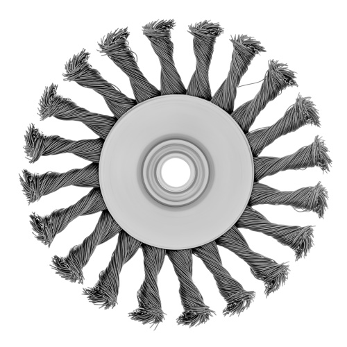 Щетка для УШМ, 125 мм, М14, "тарелка", крученая металлическая проволока Сибртех по ценам производителя в Казани с доставкой по всей России