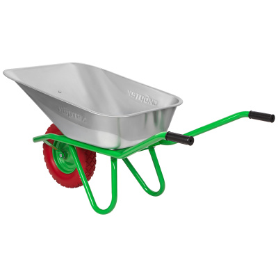 Тачка садово-строительная с PU колесом, грузоподъемность 180 кг, объем 90 л Сибртех купить в Москве с доставкой по всей России | ProtosMarket.ru