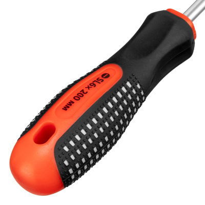 Отвертка Fusion, SL6 х 200 мм, CrV, трехкомпонентная рукоятка "Anti slip" Matrix купить в Москве с доставкой по всей России | ProtosMarket.ru