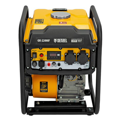 Генератор инверторный GK-2200iF, 2,2 кВт, 230 В, ручной старт DENZEL купить в Москве с доставкой по всей России | ProtosMarket.ru