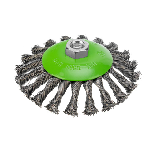 Щетка для УШМ, 125 мм, М14, "тарелка", крученая металлическая проволока Сибртех по ценам производителя в Казани с доставкой по всей России