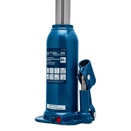 Домкрат гидравлический бутылочный, 8 т, h подъема 222-447 мм Stels купить в Москве с доставкой по всей России | ProtosMarket.ru