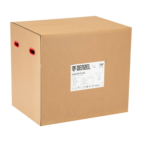 Мотоблок DPT-270X, 7 л.с, дисковое сцепление, ширина 90 см, глубина 35 см, фрез 3 х 4, ВОМ, передачи 2В/1Н Denzel по ценам производителя в Казани с доставкой по всей России