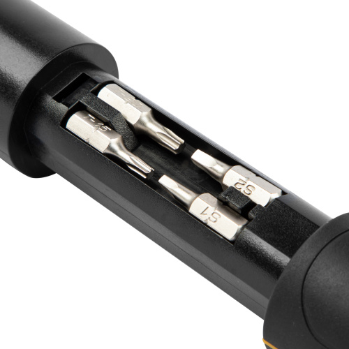 Отвертка реверсивная с револьверным механизмом, 11 шт, сталь S2  Denzel купить в Москве с доставкой по всей России | ProtosMarket.ru