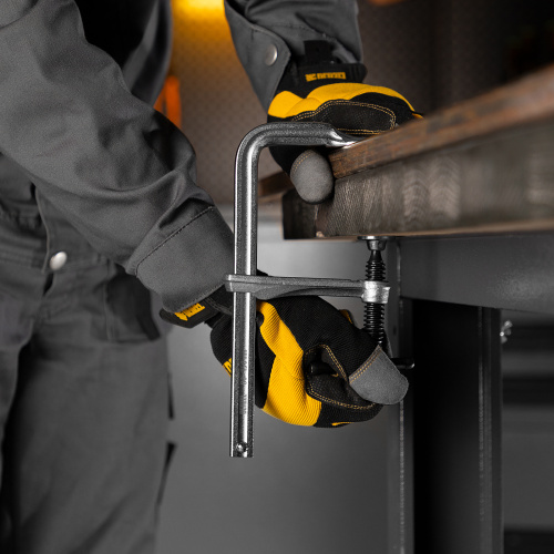 Струбцина F-образная, 80x200мм, кованая Denzel купить в Москве с доставкой по всей России | ProtosMarket.ru