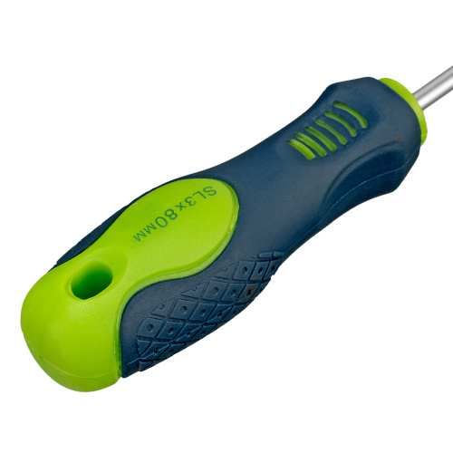 Отвертка, SL3 х 80 мм, CrV, двухкомпонентная рукоятка Сибртех купить в Москве с доставкой по всей России | ProtosMarket.ru