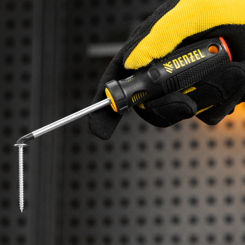 Отвертка, PH1х75 мм, S2, 3к рукоятка Denzel по ценам производителя в Казани с доставкой по всей России