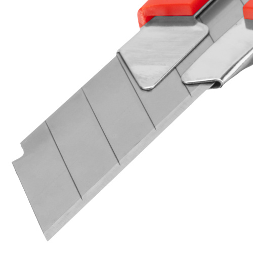 Нож, 25 мм, выдвижное лезвие, металлическая направляющая, двухкомпонентный корпус, винтовой фиксатор, с магнитом Matrix купить в Москве с доставкой по всей России | ProtosMarket.ru