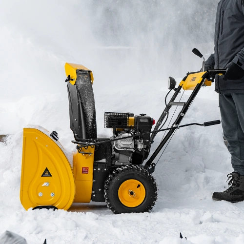 Бензиновая снегоуборочная машина SBM 610, 212 cc, ручной старт, фара Denzel купить в Москве с доставкой по всей России | ProtosMarket.ru