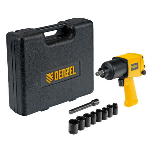 Ударный пневмогайковерт IW860+набор головок, 1/2", 7000 об/мин, 868 Нм Denzel купить в Москве с доставкой по всей России | ProtosMarket.ru