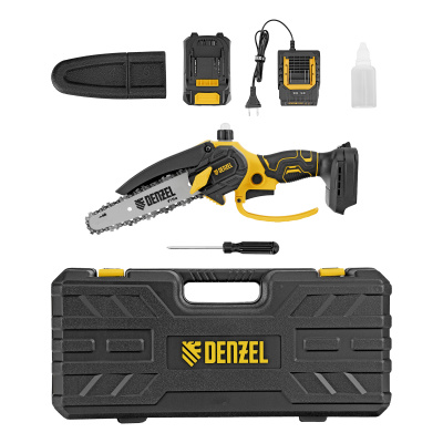 Цепная мини-пила аккумуляторная бесщет., CCS-150, шина 150 мм, Li-Ion, 20 В Denzel по ценам производителя в Казани с доставкой по всей России