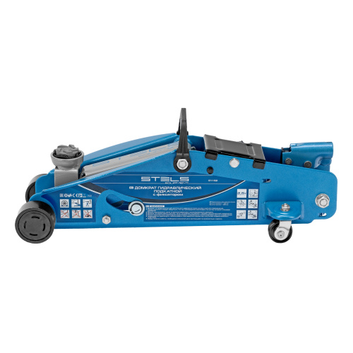 Домкрат гидравлический подкатной 2.5 т, с фиксатором, Safety Pin, 140-385 мм Stels купить в Москве с доставкой по всей России | ProtosMarket.ru