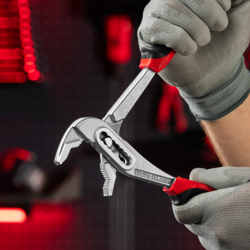 Клещи переставные Nickel (белый) 250 мм, хром-ванадий, двухкомпонентные рукоятки Matrix купить в Москве с доставкой по всей России | ProtosMarket.ru