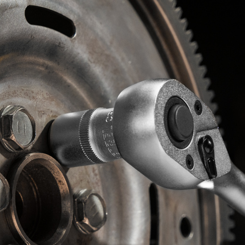 Ключ-трещотка 1/2", 90 зубьев, с быстрым сбросом, CrV Denzel купить в Москве с доставкой по всей России | ProtosMarket.ru