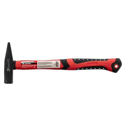 Молоток слесарный, 300 г, фибергласовая обрезиненная рукоятка Matrix купить в Москве с доставкой по всей России | ProtosMarket.ru