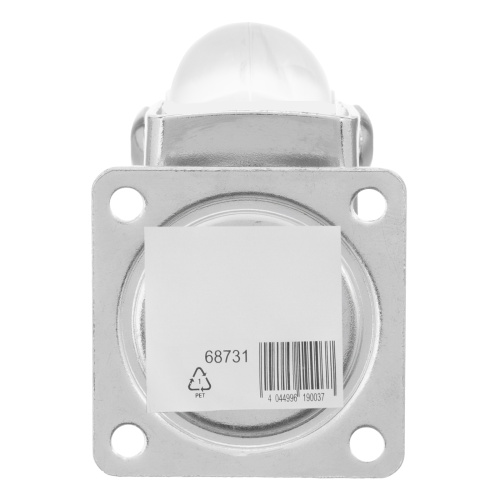 Колесо ПУ прозрачное поворотное d-35 мм, крепление платформенное Сибртех по ценам производителя в Казани с доставкой по всей России