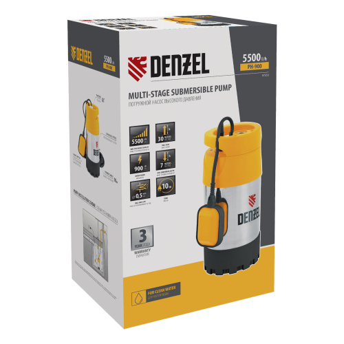 Погружной насос высокого давления PH900, X-Pro, подъем 30 м, 900 Вт, 5500 л/ч Denzel купить в Москве с доставкой по всей России | ProtosMarket.ru