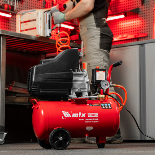 Компрессор воздушный DC1500L/24, 1,5 кВт, 24 л, 210 л/мин MTX купить в Москве с доставкой по всей России | ProtosMarket.ru