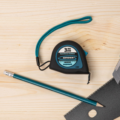 Рулетка "Ergonomisch",3 м x 16 мм,магнитный обрезиненный зацеп Gross по ценам производителя в Казани с доставкой по всей России