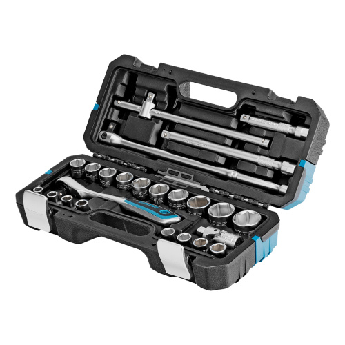 Набор инструментов, 1/2", CrV, 120 зубьев, 24 предмета Gross купить в Москве с доставкой по всей России | ProtosMarket.ru