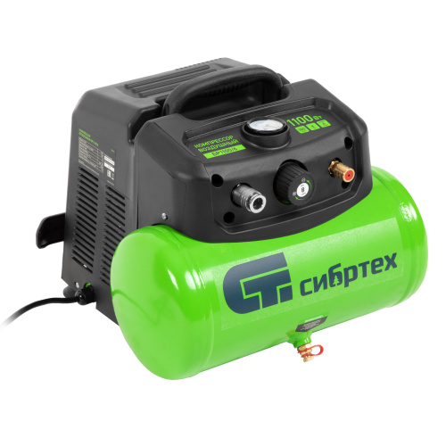 Компрессор воздушный безмаслянный BL 1100/6 1100Вт, ресивер 6 литров, 180 л/мин Сибртех купить в Москве с доставкой по всей России | ProtosMarket.ru