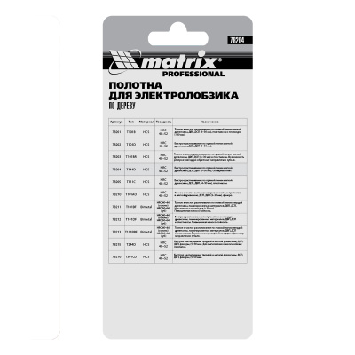 Полотна для электролобзика по дереву, 3 шт, T111C, 75 х 3 мм, HCS Matrix Professional купить в Москве с доставкой по всей России | ProtosMarket.ru