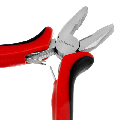 Плоскогубцы Mini, 130 мм, никелированные, авторазжим, двухкомпонентные рукоятки Matrix купить в Москве с доставкой по всей России | ProtosMarket.ru