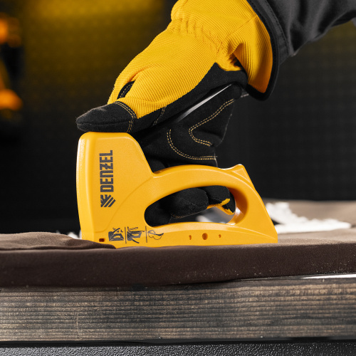 Степлер пластиковый, скобы в комплекте, тип 53, 6-10 мм Denzel купить в Москве с доставкой по всей России | ProtosMarket.ru