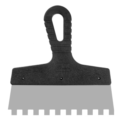 Шпатель из нержавеющей стали, 200 мм, зуб 10 х 10 мм, пластмассовая ручка Сибртех купить в Москве с доставкой по всей России | ProtosMarket.ru