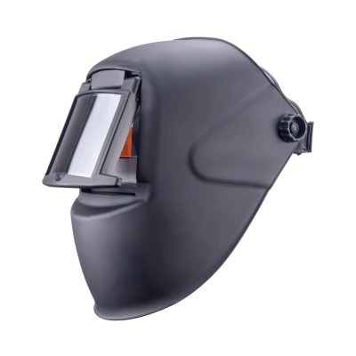Маска сварщика ГЛАДИАТОР "черная" С5  (пр-во FoxWeld) с откидным стеклом купить в Москве с доставкой по всей России | ProtosMarket.ru