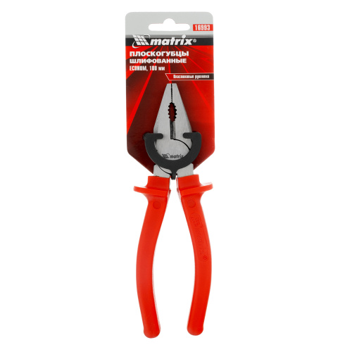 Плоскогубцы Econom, 180 мм, шлифованные, пластмассовые рукоятки Matrix купить в Москве с доставкой по всей России | ProtosMarket.ru