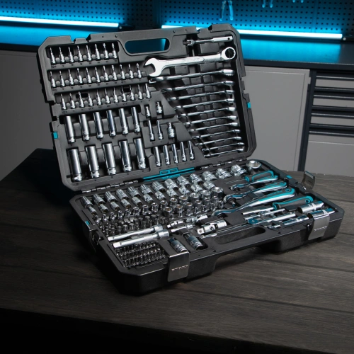 Набор инструментов, 1/2", 3/8", 1/4", CrV, 120 зубьев, 216 предметов Gross купить в Москве с доставкой по всей России | ProtosMarket.ru