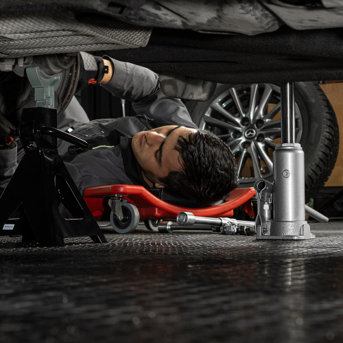 Домкрат гидравлический бутылочный, 3 т, высота подъема 194-372 мм Matrix купить в Москве с доставкой по всей России | ProtosMarket.ru