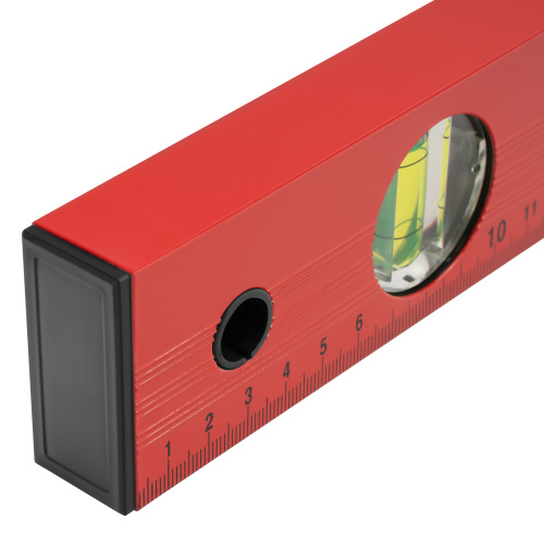 Уровень алюминиевый, 600 мм, 3 глазка, красный, линейка Matrix по ценам производителя в Казани с доставкой по всей России