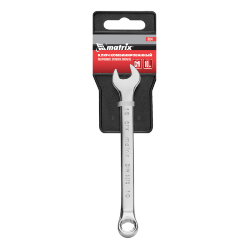 Ключ комбинированный, 10 мм, CrV, полированный хром Matrix купить в Москве с доставкой по всей России | ProtosMarket.ru