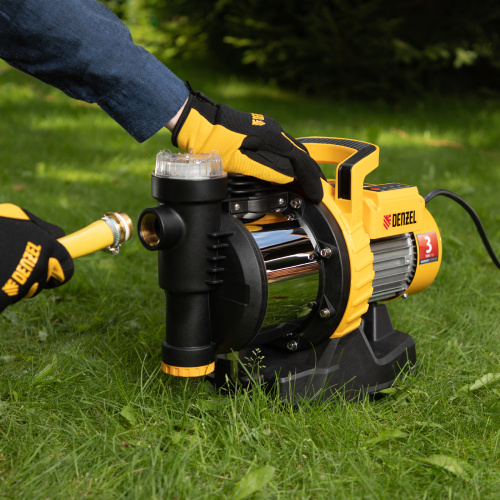 Садовый поверхностный насос GP1100SS, 1100 Вт, 4000 л/ч, подъем 45 м, пластик Denzel купить в Москве с доставкой по всей России | ProtosMarket.ru