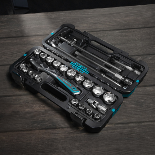 Набор инструментов, 1/2", CrV, 120 зубьев, 24 предмета Gross купить в Москве с доставкой по всей России | ProtosMarket.ru