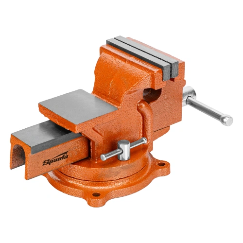 Тиски слесарные, 100 мм, поворотные, с наковальней Sparta купить в Москве с доставкой по всей России | ProtosMarket.ru