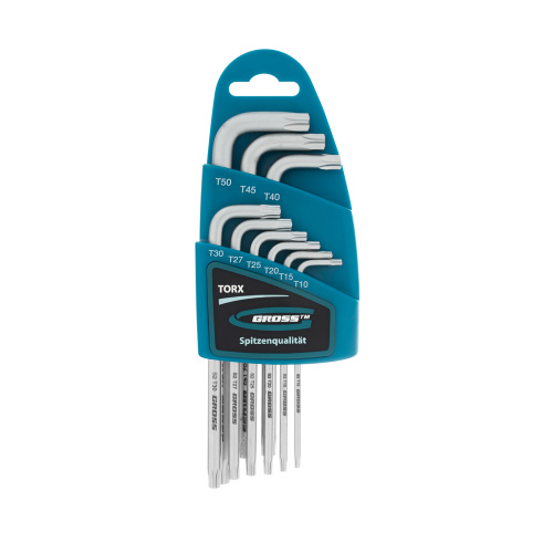 Набор ключей имбусовых Torx -TT, 9 шт: T10-T50, удлиненные, S2, сатинированные Gross купить в Москве с доставкой по всей России | ProtosMarket.ru