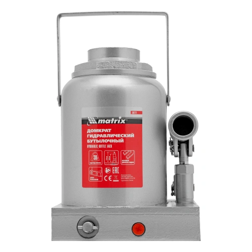 Домкрат гидравлический бутылочный, 30 т, h подъема 244-370 мм Matrix по ценам производителя в Казани с доставкой по всей России