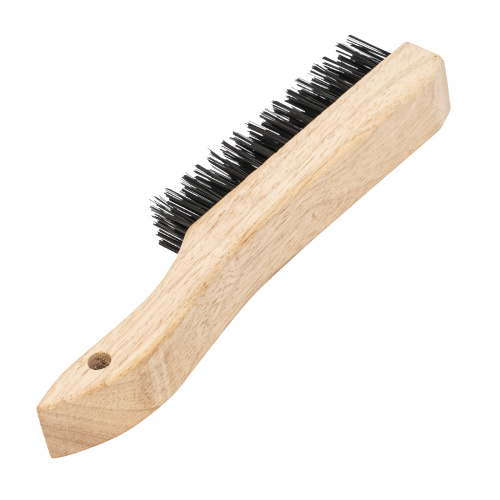 Щетка зачистная пятирядная, закаленная прямая проволока с деревянной ручкой Сибртех купить в Москве с доставкой по всей России | ProtosMarket.ru