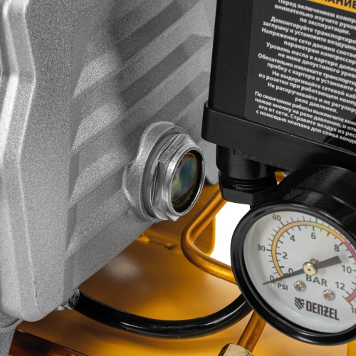 Компрессор воздушный, прямой привод DC1500/50, 1.5 кВт, 50 литров, 220 л/мин Denzel по ценам производителя в Казани с доставкой по всей России