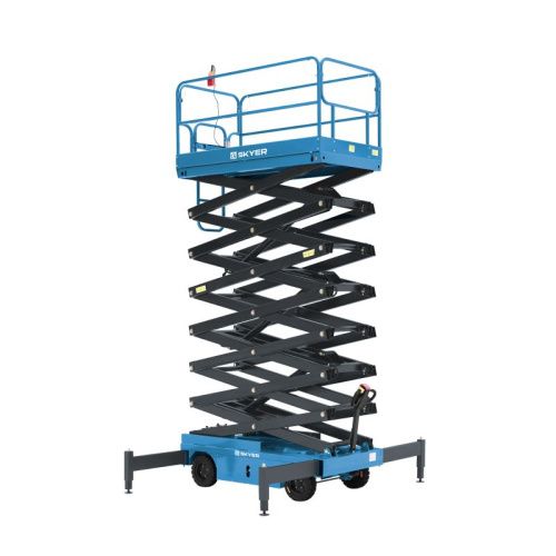 Подъемник самоходный электрический ножничный ведомый SKYER SPF0905 купить в Москве с доставкой по всей России | ProtosMarket.ru