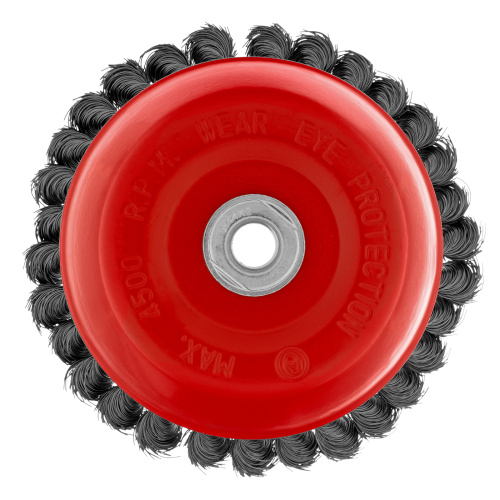 Щетка для УШМ, 150 мм, М14, "чашка", крученая проволока 0.35 мм Matrix купить в Москве с доставкой по всей России | ProtosMarket.ru