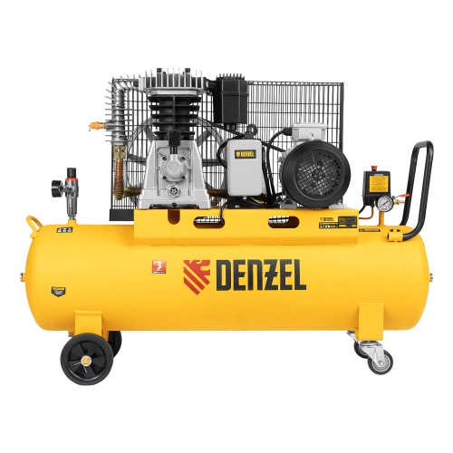 Компрессор воздушный, ременный привод BCI4000-T/100, 4.0 кВт, 100 литров, 690 л/мин Denzel по ценам производителя в Казани с доставкой по всей России