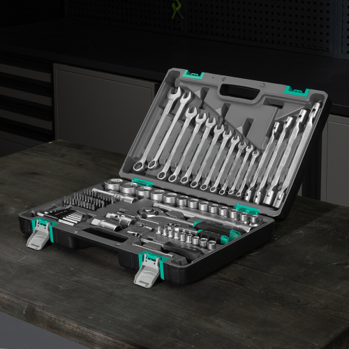 Набор инструментов, 1/2", 1/4", CrV, пластиковый кейс 88 предметов Stels купить в Москве с доставкой по всей России | ProtosMarket.ru