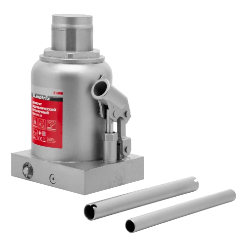 Домкрат гидравлический бутылочный, 30 т, h подъема 244-370 мм Matrix по ценам производителя в Казани с доставкой по всей России